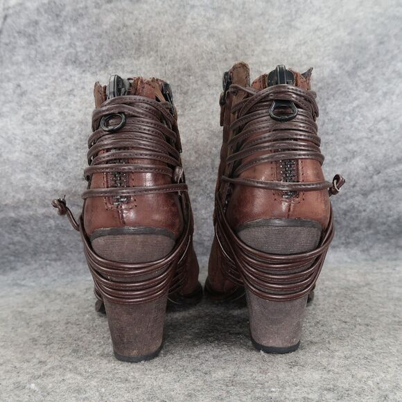 Dolce Vita Shoes Womens 5 Bootie Boho Western Leather Fashion Block Heel Brown - Picture 6 of 15